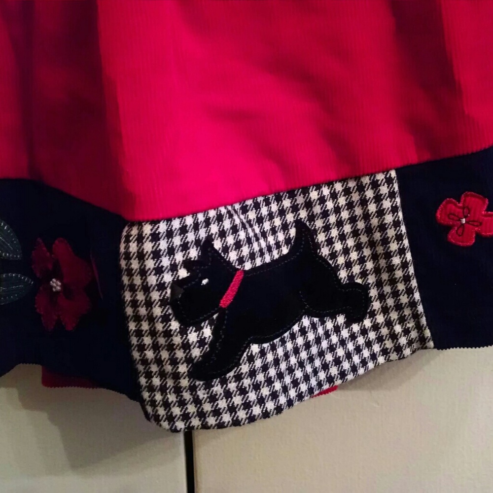 Red & Black Corduroy 3 Piece Dress - Picture 5 of 5